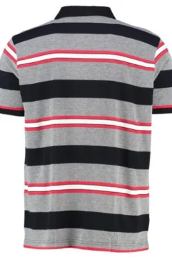 DAVID WILYMS Polo-Shirt navy gestreift