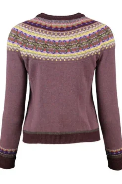 ERIBE Pullover Alpine heather gemustert im Fair-Isle Strickmuster