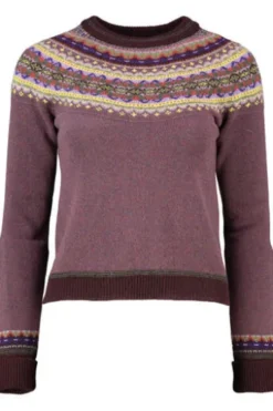 ERIBE Pullover Alpine heather gemustert im Fair-Isle Strickmuster