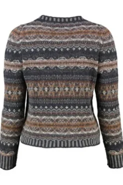 ERIBE Pullover Westray caithness gemustert im Fair-Isle Strickmuster