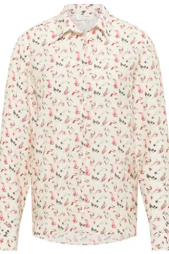 ETERNA Bluse creme gemustert Langarm