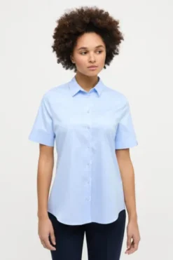 ETERNA Bluse hellblau 1/2-Arm