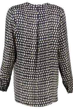 ETERNA Bluse marine langarm in leichtfließender Qualität , Bluse fällt groß aus !!!