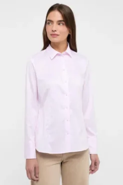 ETERNA Bluse rosa Langarm in blickdichter Qualität