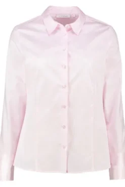 ETERNA Bluse rosa Langarm in blickdichter Qualität