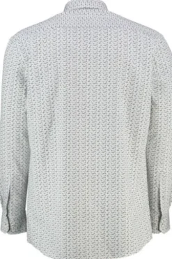 ETERNA Hemd blau gemustert Modern Fit Langarm