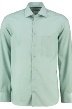 ETERNA Hemd grün Comfort Fit Langarm