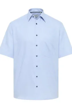 ETERNA Hemd hellblau Comfort Fit Kurzarm