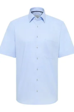 ETERNA Hemd hellblau Comfort Fit Kurzarm