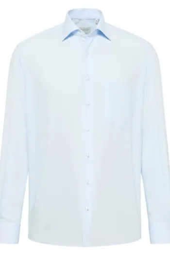 ETERNA Hemd hellblau Comfort Fit Langarm Popeline