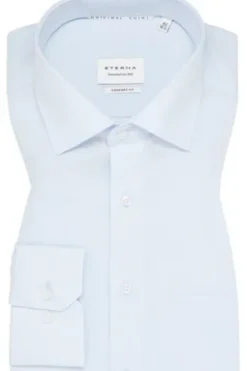 ETERNA Hemd hellblau Comfort Fit Langarm Popeline