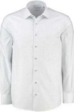 ETERNA Hemd hellblau kariert Comfort Fit Langarm