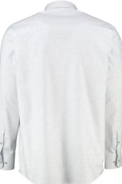 ETERNA Hemd hellblau kariert Comfort Fit Langarm