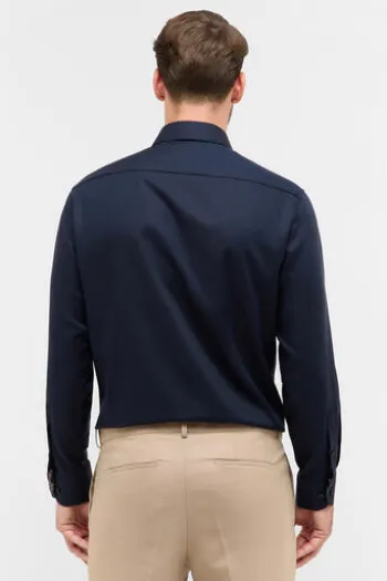 ETERNA Hemd navy comfort fit Langarm