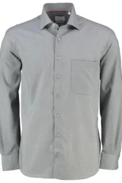 ETERNA Hemd navy gemustert Comfort Fit Langarm