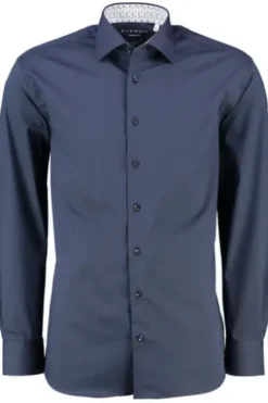 ETERNA Hemd navy Modern Fit Langarm