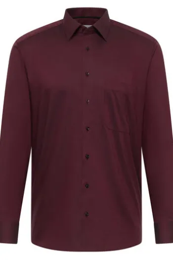 ETERNA Hemd plum comfort fit Langarm