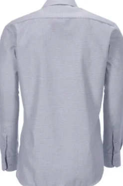 ETERNA Karo Hemd grün Comfort Fit Langarm