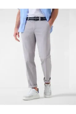 EUREX BY BRAX Baumwoll-Stretch- Hose Jim hellgrau Chino