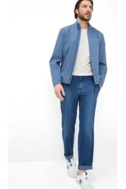 EUREX BY BRAX Chino Hose Thilo blue stone Regular Fit
