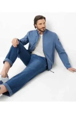 EUREX BY BRAX Chino Hose Thilo blue stone Regular Fit
