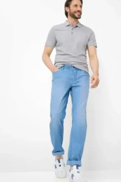 EUREX BY BRAX Denim Five Pocket Jeans bleached blue Regular Fit