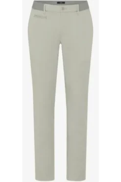 EUREX BY BRAX Flat Front Hose Torge khaki Regular Fit