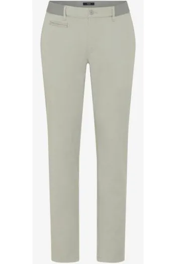 EUREX BY BRAX Flat Front Hose Torge khaki Regular Fit