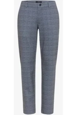EUREX BY BRAX Jersey Hose Thilo navy check Regular Fit