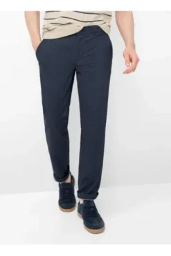 EUREX BY BRAX Jersey Hose Thilo minimal blue Regular Fit