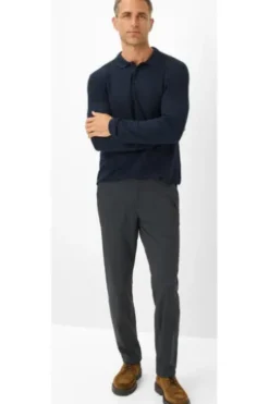 EUREX BY BRAX Relax Hose Thilo anthracite kariert