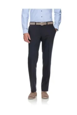 EUREX BY BRAX Schurwoll-Stretch-Hose Jan marine Dehnbund