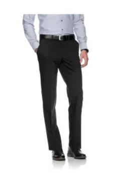 EUREX BY BRAX Schurwoll-Stretch-Hose Jan schwarz Dehnbund