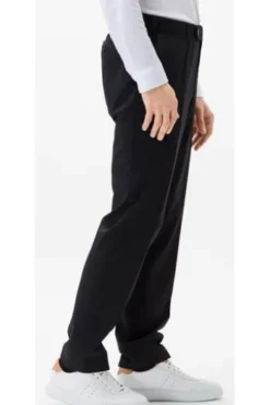 EUREX BY BRAX Schurwoll-Stretch-Hose Jan schwarz Dehnbund