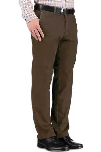 EUREX BY BRAX Thermo-Stretch-Hose John hellbraun