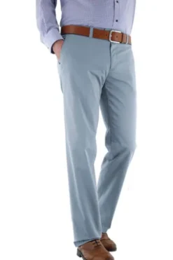 EUREX BY BRAX Tiefbund-Baumwoll-Stretch-Hose Jim hellblau Chino-Form