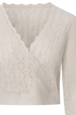 FELICITAS Ajour-Pullover Padma sand