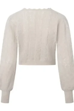 FELICITAS Ajour-Pullover Padma sand