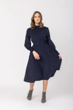 FELICITAS Cord-Kleid Kaylie marine in softer Qualität