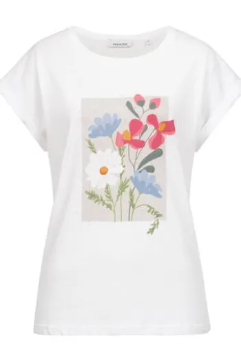 FELICITAS Shirt Sylvie weiß mit Frontdruck