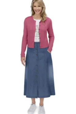 FELICITAS Strickjacke koralle in supersofter Qualität