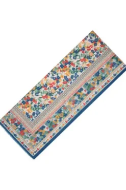 FELICITAS Tuch Anne blau geblümt im floralen Dessin