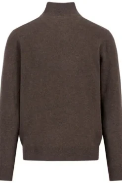 FYNCH HATTON Cashmere Troyer dark chocolate Casual Fit