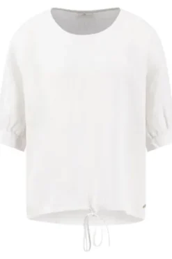 FYNCH HATTON Leinen-Bluse milk