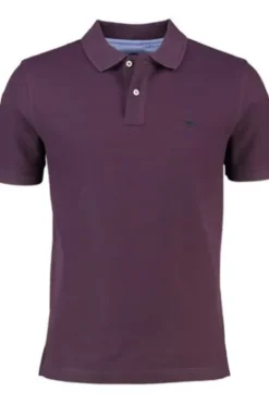 FYNCH HATTON Polo-Shirt aubergine Casual Fit