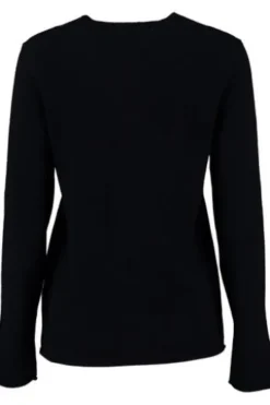 FYNCH HATTON Rundhals-Pullover marine aus hochwertigem Kaschmir