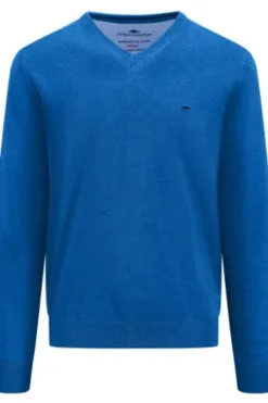 FYNCH HATTON V- Ausschnitt Pullover royal