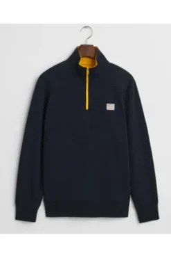 GANT Contrast Half Zip Troyer evening blue