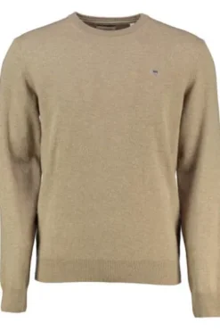 GANT Lambswool Rundhals Pullover beige Superfine Lambswool