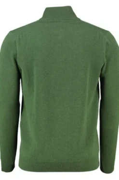 GANT Lambswool Troyer moos green Regular Fit